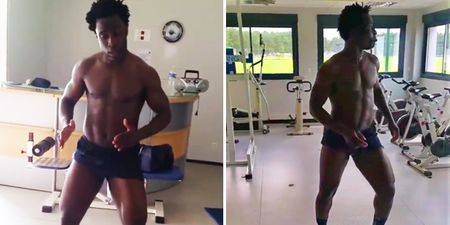 Forget the Euros, Wilfried Bony is putting on a dirty dancing show on Facebook