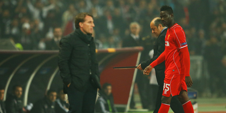 Mario Balotelli has stuck the knife into Brendan Rodgers