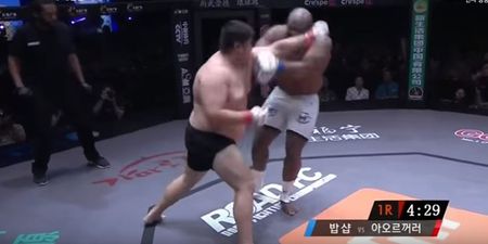 WATCH: Bob Sapp returns to MMA after three years with typical performance
