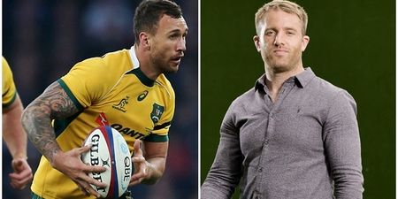 Luke Fitzgerald admits he mangled his own knee trying to put in a “dirty shot” on Quade Cooper