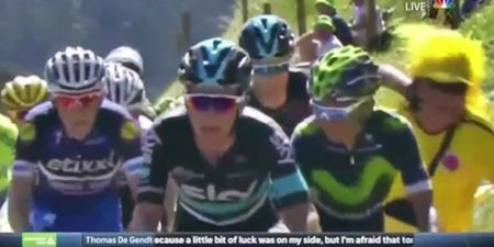 Watch: Chris Froome has punched a spectator