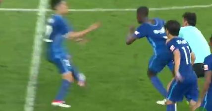 WATCH: Former Chelsea midfielder Ramires furiously tries to attack referee, has to be restrained