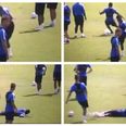 WATCH: QPR wonderkid falls flat on his arse whilst attempting to showboat in training