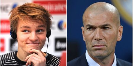 Zinedine Zidane has clashed with Real Madrid’s president over Martin Odegaard