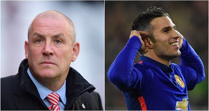 Rangers’ manager has addressed the crazy Robin van Persie transfer rumours