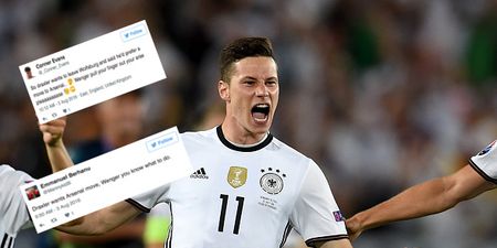 Arsenal fans are getting very excited by Julian Draxler’s latest comments
