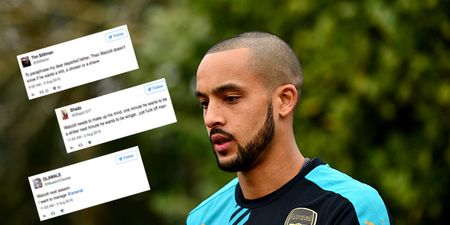 Arsenal fans haven’t taken too kindly to Theo Walcott reinventing himself…again