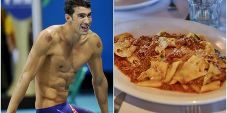 Michael Phelps went through a LOT of food between his gold medal wins