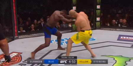 WATCH: Knockout monster Anthony Johnson scores legitimately terrifying 13-second KO, takes swipe at Conor McGregor and Nate Diaz
