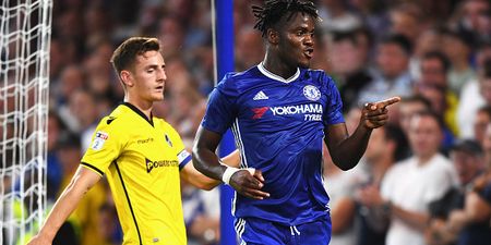 Michy Batshuayi’s Twitter interactions with one over-excited Chelsea fan have been pure bizarre