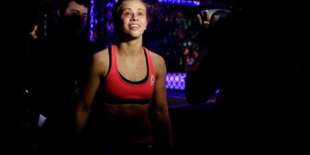 WATCH: Paige VanZant gets back to winning ways with one of the most stunning kicks you’ll ever see