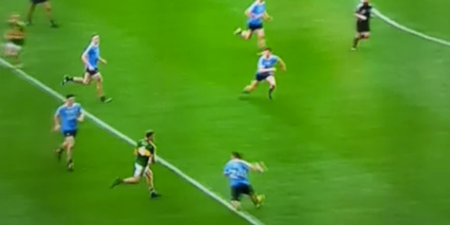 Kevin McManamon absolutely nailed Peter Crowley in injury time but it sure looked like a foul