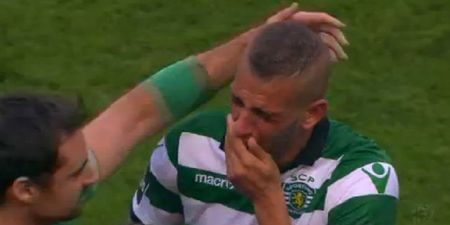 WATCH: Sporting Lisbon striker in floods of tears could actually be a joyful sight for Leicester fans