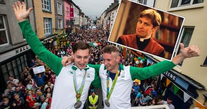 VIDEO: Paul O’Donovan channels his inner Dougal McGuire as he returns home with brother Gary