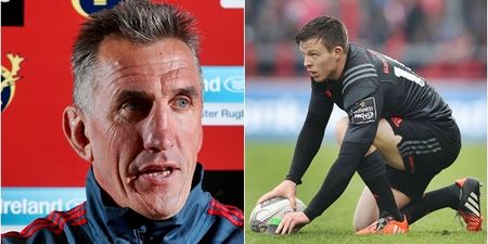 Rob Penney could not resist the glaringly obvious after Munster announced Johnny Holland’s retirement
