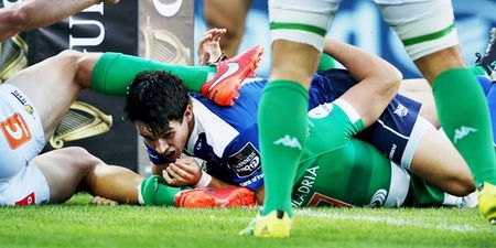 WATCH: Joey Carbery scorches in 70-metre try on Leinster debut