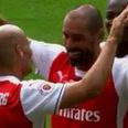 WATCH: Arsenal fans weep tears of nostalgia as Freddie Ljungberg sets up Robert Pires in legends match