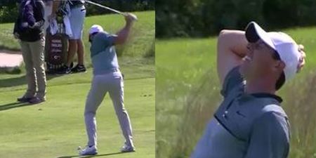 WATCH: Rory McIlroy comes agonisingly close to sinking incredible albatross from 210 yards