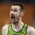 WATCH: Michael McKillop is so far ahead going for gold that he just strolls over the line