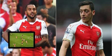 Theo Walcott scored, but Mesut Ozil’s reaction to a misplaced pass sums up his Arsenal career