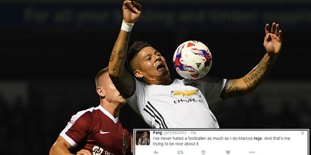 Daley Blind concedes a penalty, but Manchester United fans are furious with Marcos Rojo
