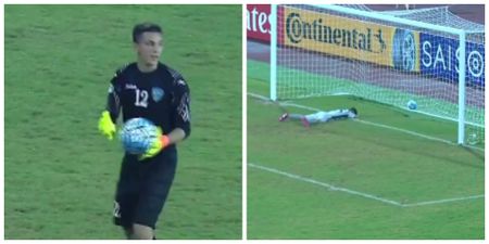 North Korea under-16 goalkeeper concedes inexplicable goal from opposite number