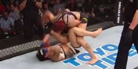 WATCH: Cyborg scores another terrifiyng finish in her sophomore UFC bout