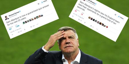 Everyone is cruelly taking the piss over Big Sam losing the England job