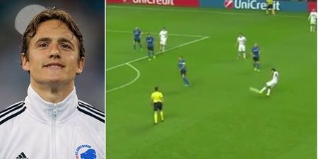 WATCH: Thomas Delaney scores a stunning Champions League goal, but don’t get too excited Irish fans