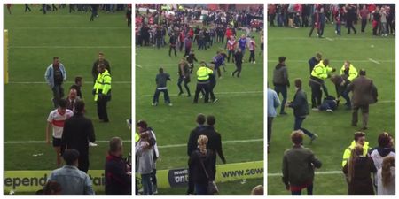 VIDEO: Fight breaks out on pitch after rugby league’s Million Pound Game