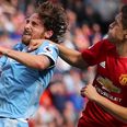 Was Ander Herrera lucky to avoid a red card for this horror tackle on Joe Allen?