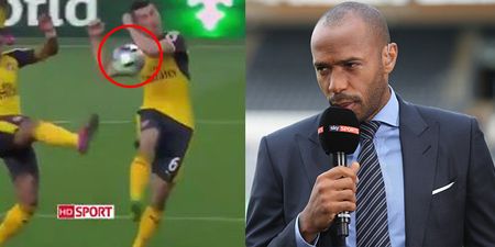 Thierry Henry’s impartial take on Laurent Koscielny’s handball goal was too much for some fans