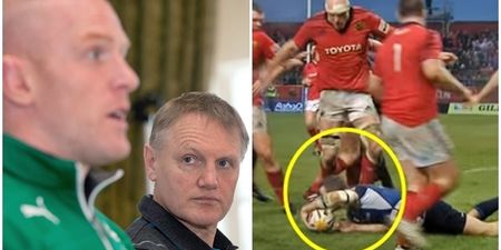 Paul O’Connell was not pleased with Joe Schmidt’s reaction to his “reckless” Dave Kearney kick