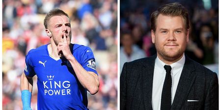 Jamie Vardy tips James Corden to play him in Hollywood film