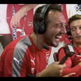 Santi Cazorla and Mesut Ozil rip the piss as they re-live Arsenal’s 3-0 defeat of Manchester United