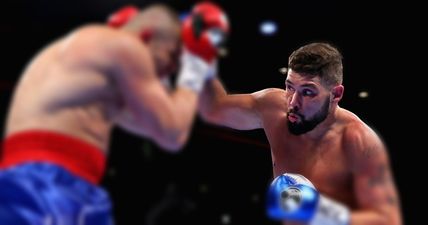 WATCH: Tony Bellew fires stunning shot to down BJ Flores and retain title at the first time of asking