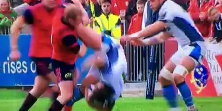 WATCH: Keith Earls red carded for spear tackle, but not everyone agrees with the call