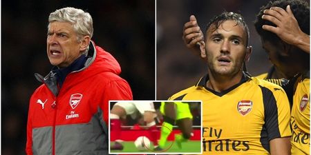 Arsene Wenger blasts ‘deliberate kick’ that leaves Lucas Perez out injured for lengthy spell