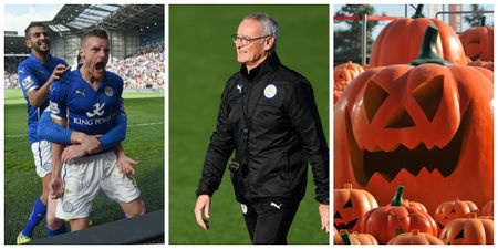 Leicester City fan carves Vardy, Mahrez and Ranieri into Halloween pumpkins