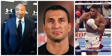 Boxing legend George Foreman has his say on Anthony Joshua vs. Wladimir Klitschko match-up