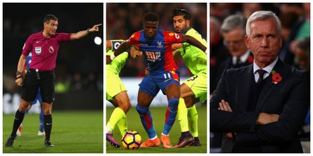 Alan Pardew hits out at referee appointment as Crystal Palace lose to Liverpool