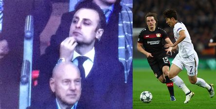 Dimitar Berbatov upstaged by Claude from The Apprentice at Wembley