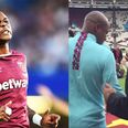 There was one tiny problem with West Ham’s good luck message to Andre Ayew