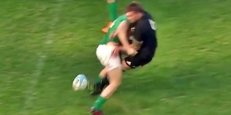 WATCH: Mother of God, Andrew Trimble really came to the party with three massive tackles