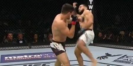 WATCH: The first UFC knockout in New York city was an absolute doozy