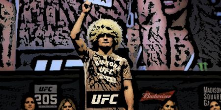 WATCH: Khabib Nurmagomedov positions himself perfectly for Conor McGregor grudge match