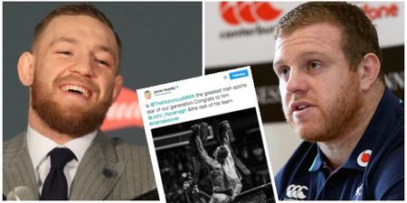 WATCH: Irish rugby team are drawing inspiration from Conor McGregor’s ‘incredible’ heroics
