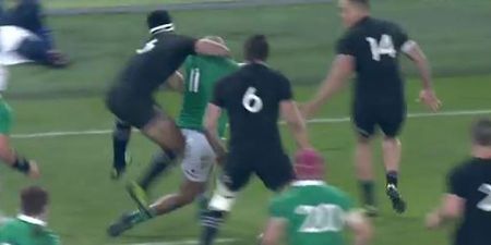 WATCH: Fans call for Malakai Fekitoa’s head after he nearly takes Simon Zebo’s clean off