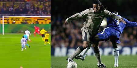 WATCH: Former Northampton Town man recreates a Ronaldinho classic against Dortmund