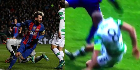 WATCH: Lionel Messi embarrasses Scott Brown as he effortlessly skips away from lunging challenge